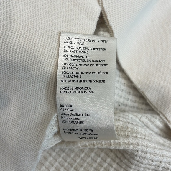 We The Free Buttercup Cream Oversized Long Sleeve Thermal Top size small - Picture 10 of 10